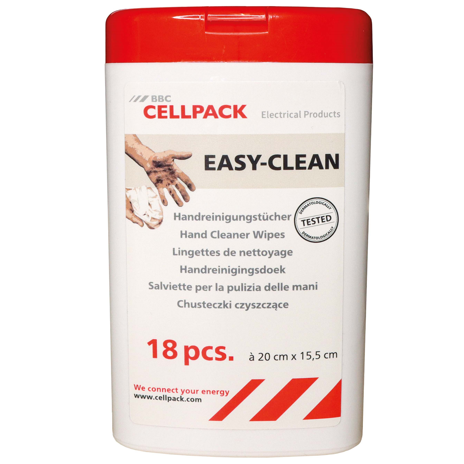 Cellpack tīrīšanas salvetes rokām Easyclean 18gab./spainis, 435266 cover photo