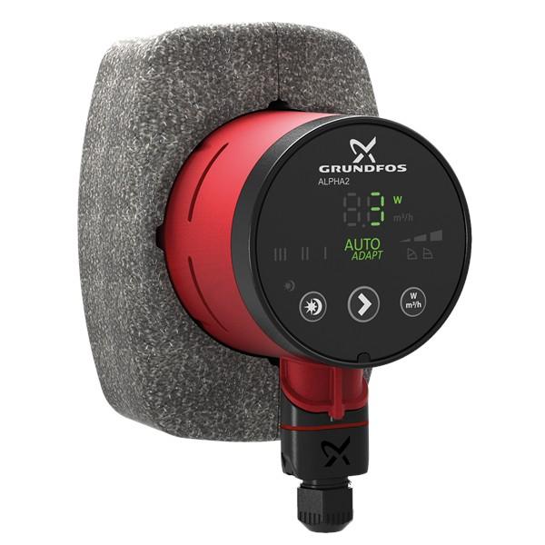 Grundfos cirkulācijas sūknis ALPHA2 25-40 130mm DN25 3-18W 230V 50Hz PN10, 99411143 cover photo