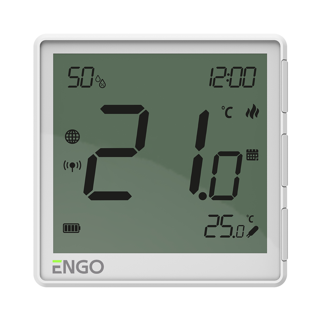 ENGO Controls termostats ZigBee terostat, Lition battery, white, EONEBATW cover photo