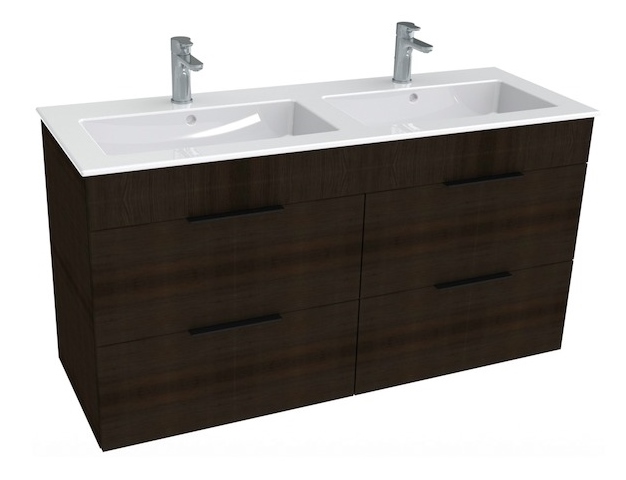 Jika izlietnes un skapīša komplekts Cube, 1200x430mm, h=607mm, 4A, dark oak, H4536621763021 cover photo