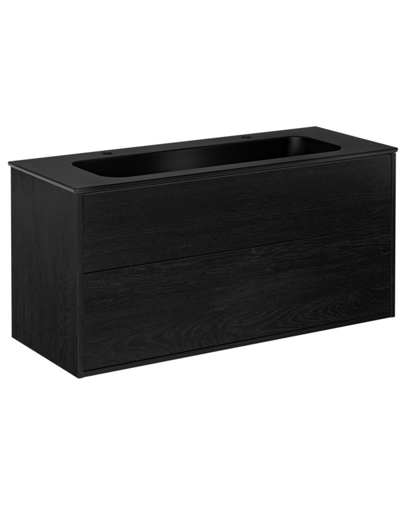 Gustavsberg Artic izlietnes skapītis 120 melns Ash Wd ar izlietni Ebony GB71ACVU12TK33 cover photo