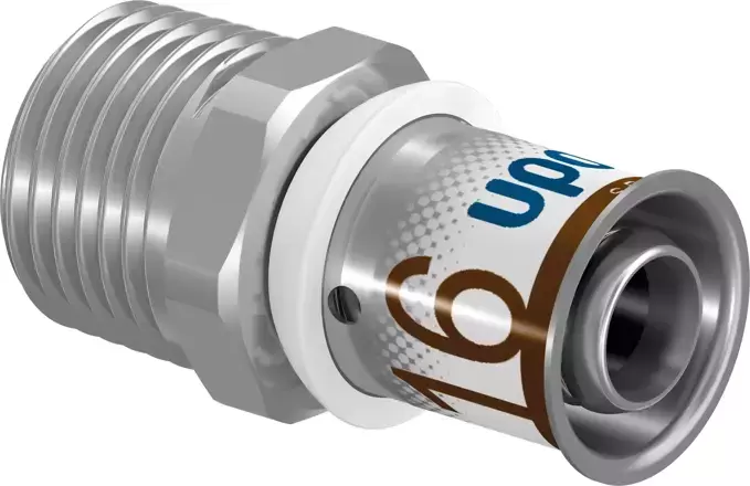 Uponor S-Press PLUS pāreja ar ārējo vītni 16-R3/4''MT, 1070503 cover photo