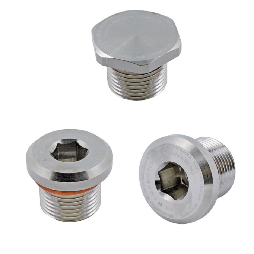 Weidmuller kabeļa ievada M20x1.5mm blīvslēgs ATEX 2 nerūsējošs tērauds, 1188480000 cover photo