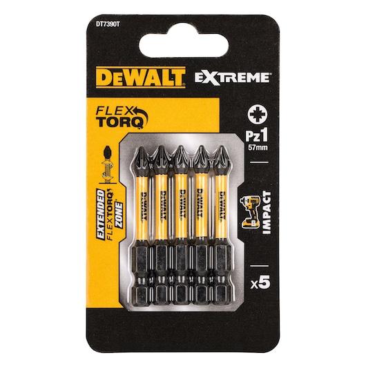 DeWALT uzgaļi PZ1, 57mm, FLEXTORQ, 5gb, DT7390T-QZ cover photo