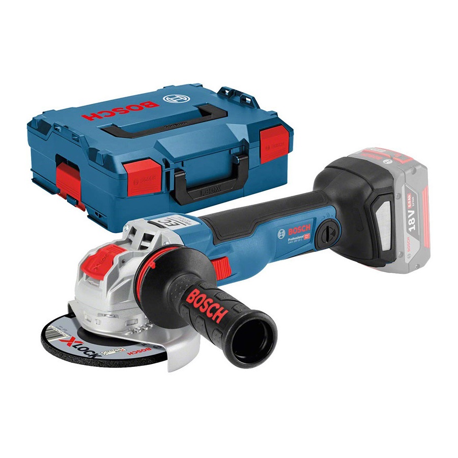 Bosch akumulatora leņķa slīpmašīna GWX 18V-10 C (bez akum.) X-LOCK, 06017B0200 cover photo