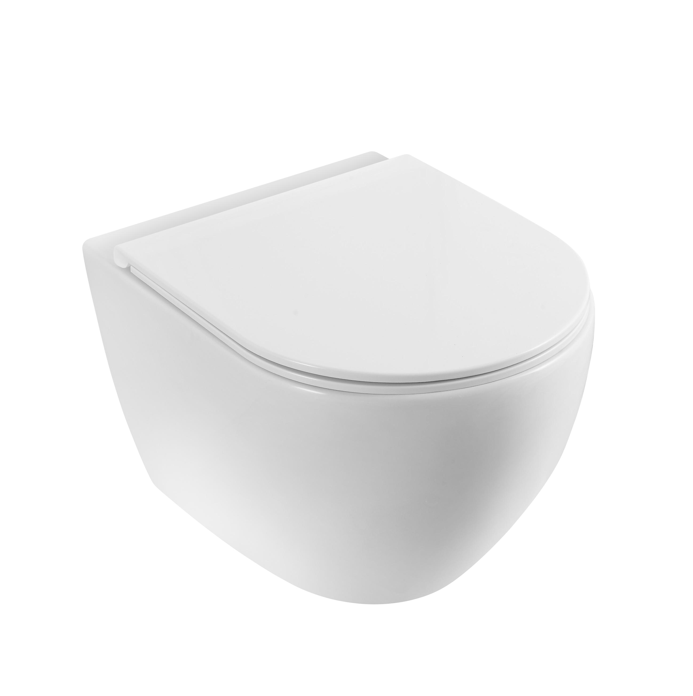 Vento sienas WC pods Vento Hugge Rimless ar Duroplast Soft Close poda vāku, TR2196DF cover photo