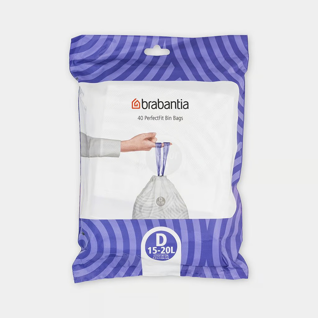Brabantia atkritumu tvertņu maisiņi, 15-20 l, (D) (40 gab), 138164 cover photo