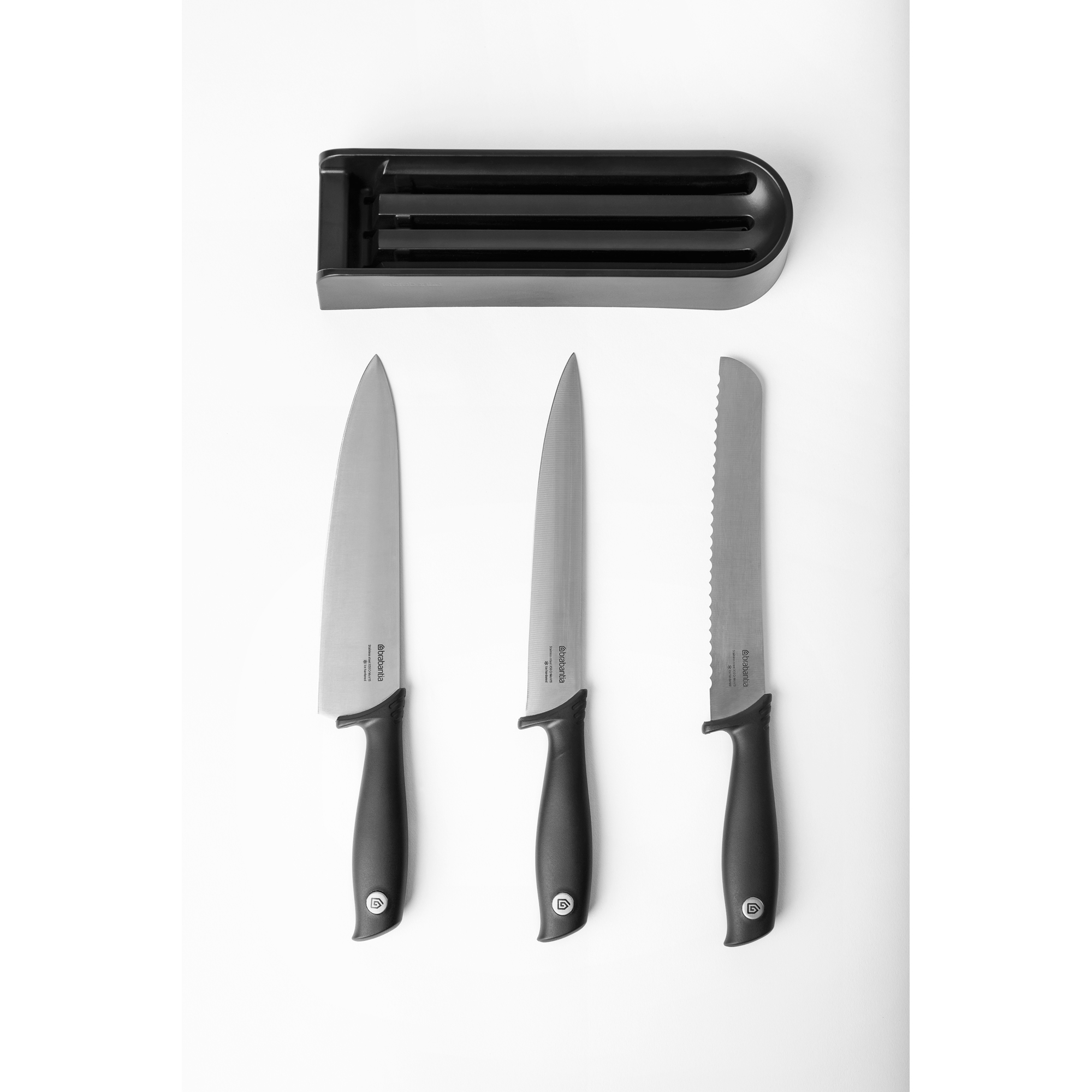 Brabantia atvilktņu nažu bloks un naži Tasty+, Dark Grey, 123023 cover photo