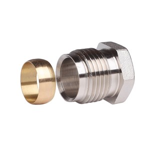 Danfoss kompresijas savienojums 1/2"a x 15mm, (kapara, met. caur.), 013G4115 cover photo