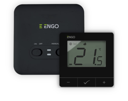 ENGO Controls Wi-Fi bezvadu termostats, 230V, E20i-B, melns, 932312647 cover photo