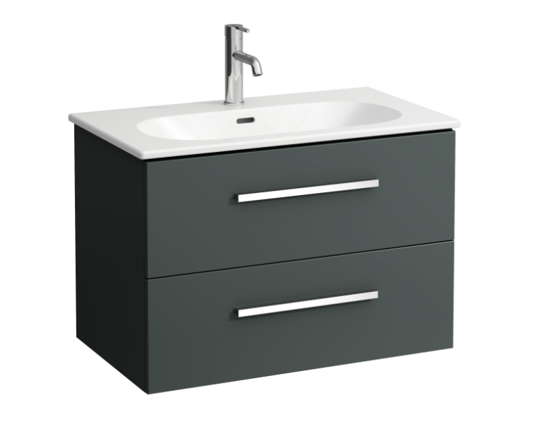 Laufen izlietnes Lua Slim un skapīša Avin komplekts, 800mm, 2A, traffic grey, H8610876271041 cover photo