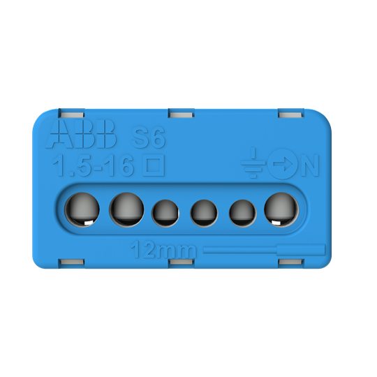 ABB spaiļu bloks N 3x16mm2+3x6mm2 zils 41Z57 Mistral S6, 1SPE007715F0731 cover photo