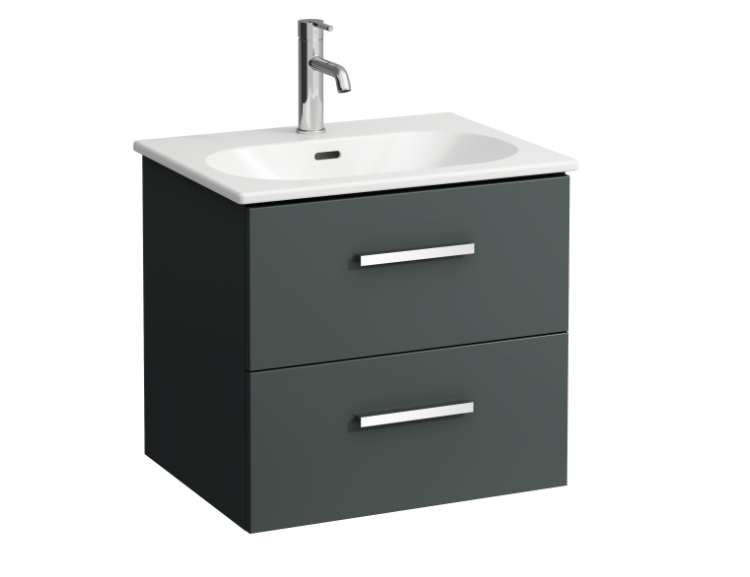 Laufen izlietnes Lua Slim un skapīša Avin komplekts, 600mm, 2A, traffic grey, H8610836271041 cover photo