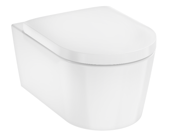 Hansgrohe pods ar QR/SC vāku EluPura S Rimless, 360x540mm, pie sienas, AquaChannel Flush, balts, HG60292450 cover photo