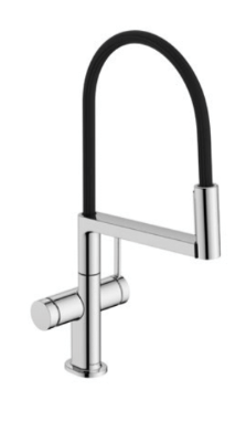 Hansgrohe virtuves izlietnes maisītājs Talis Select M54 PowderSpray, 3jet, Brushed Black Chrome, HG72861340 cover photo