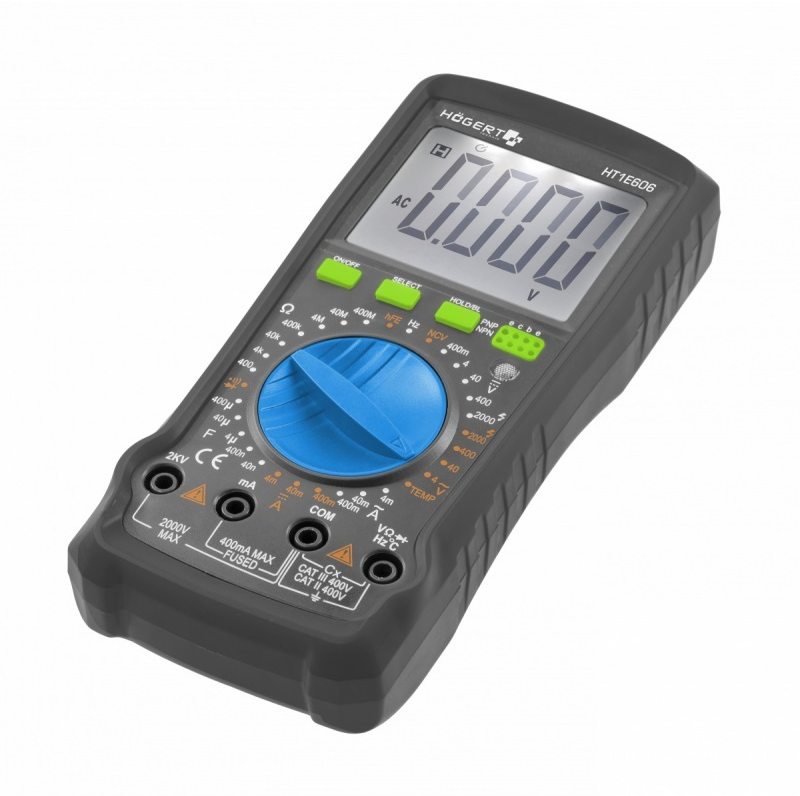 HÕGERT digitālais multimetrs 0-2000 V, HT1E606 cover photo