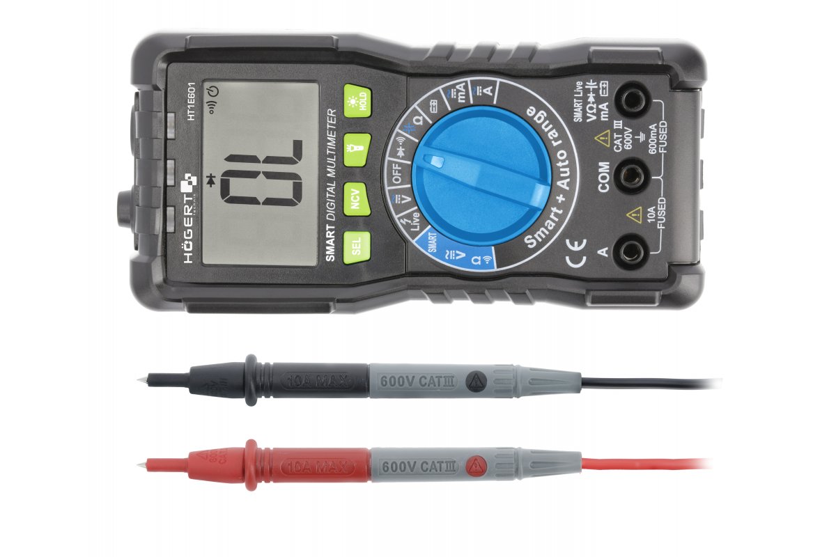 HÕGERT digitālais multimetrs Smart, HT1E601 cover photo