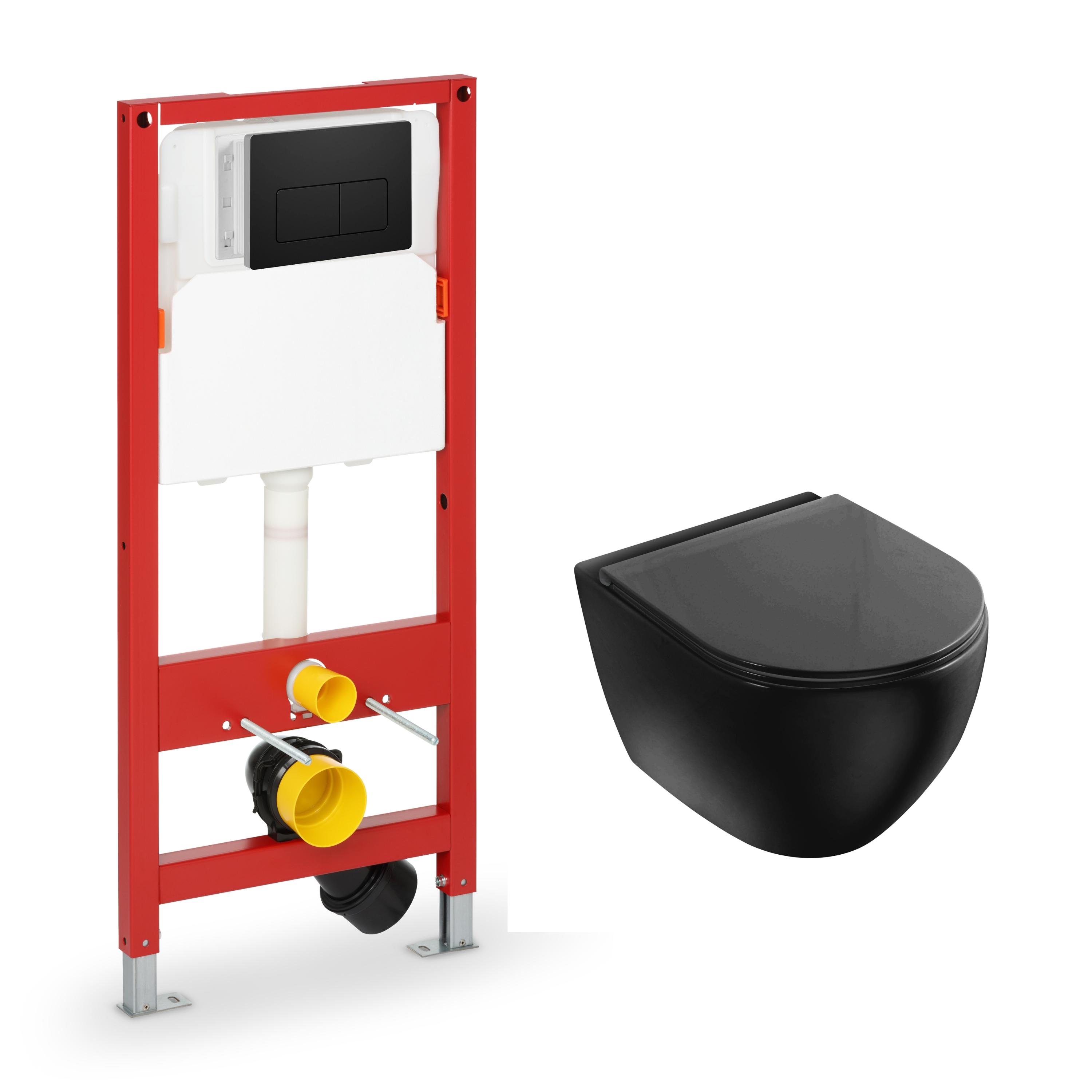 Vento komplekts 5 in 1- Pods Hugge ar vāku SC melns, iebūvējamais rāmis podam 500X165mm, h=1125mm, taustiņš melns, stiprinājumi, blīve, H507A+UP007.04+TR2196DF-U18 cover photo
