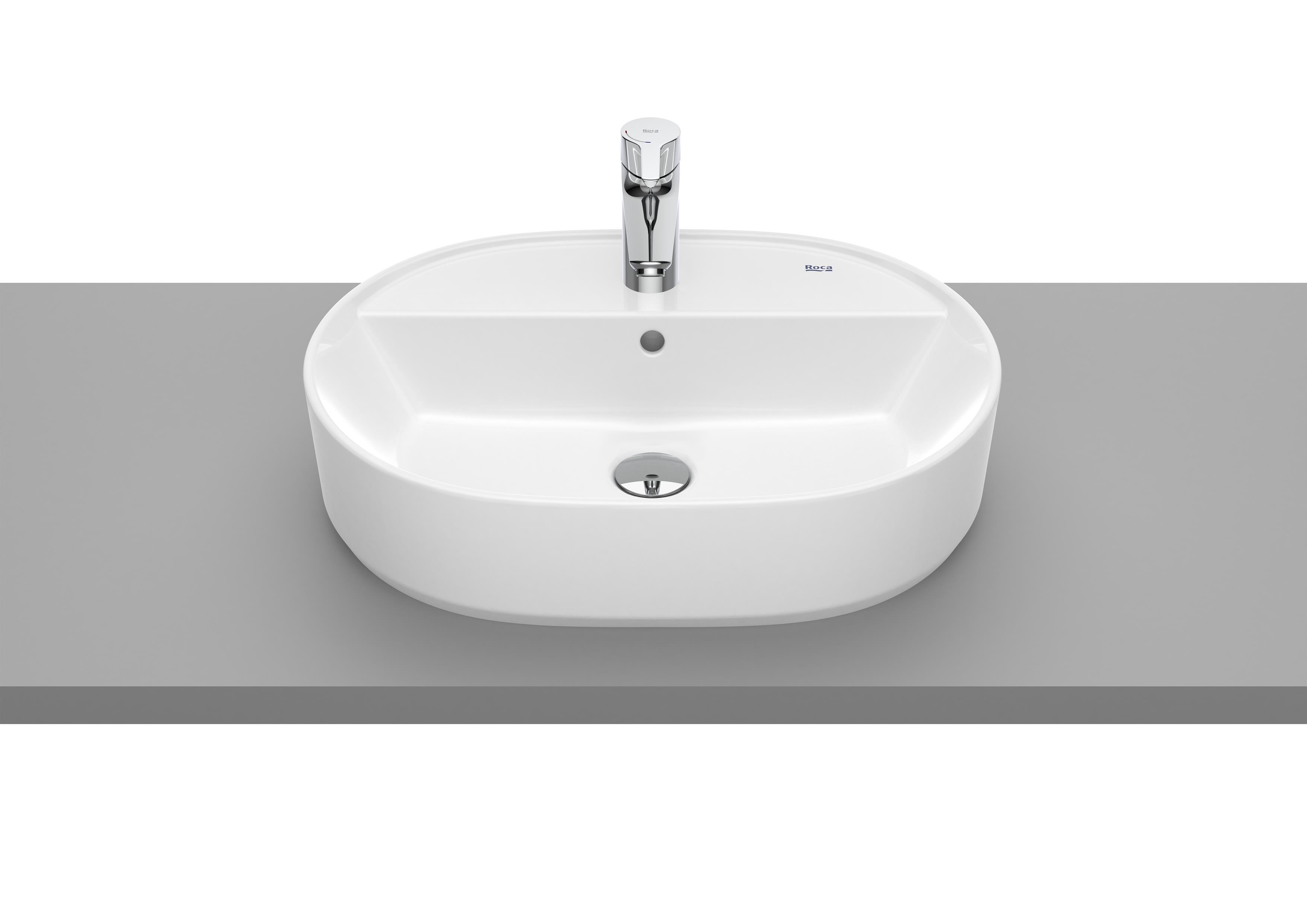 Roca izlietne The Gap Round, 550x400mm, uz virsmas, balta, A3270Y0000 cover photo