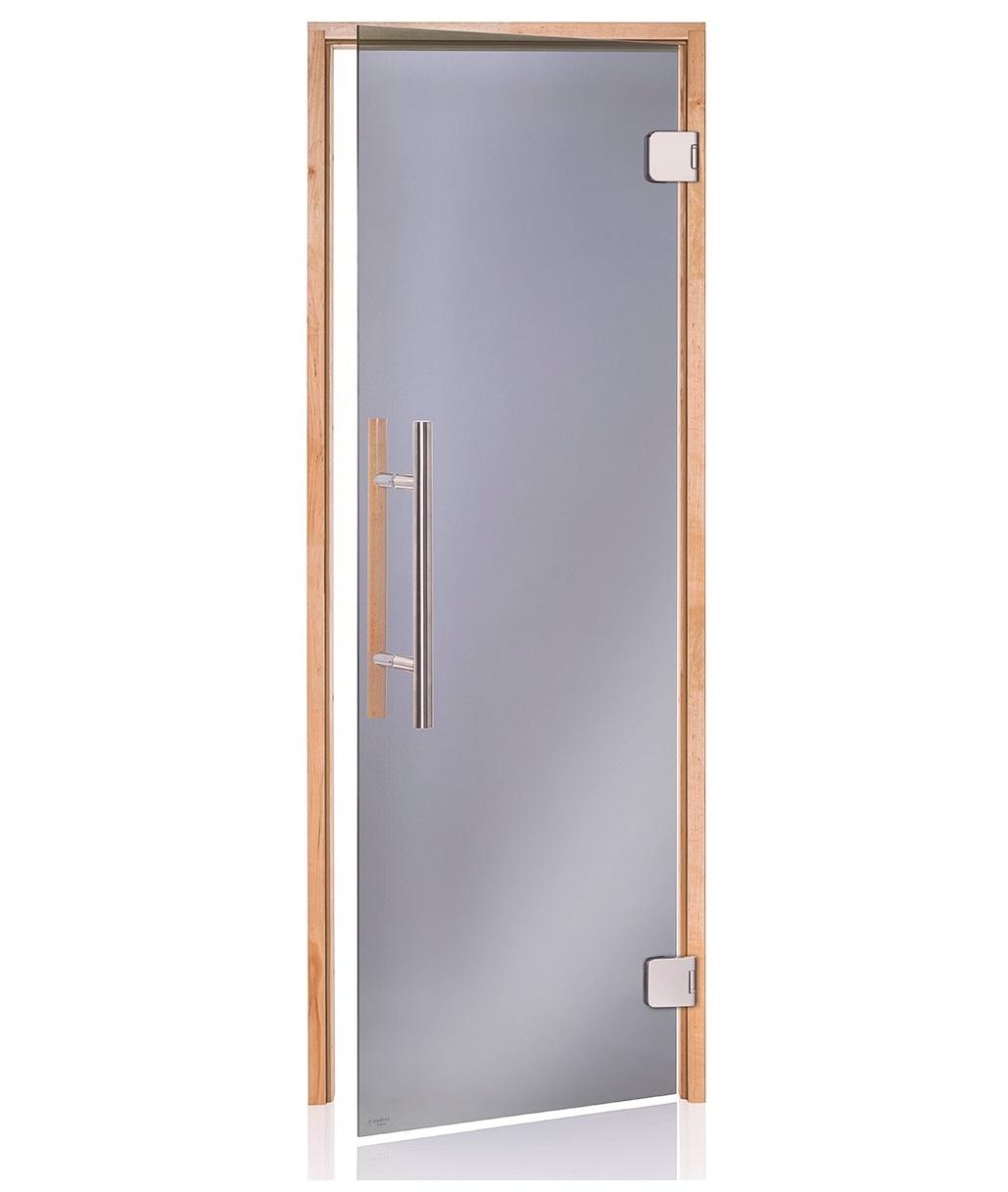 Andres Premium saunas durvis 9x20 caurspīdīgs pelēks stikls cover photo