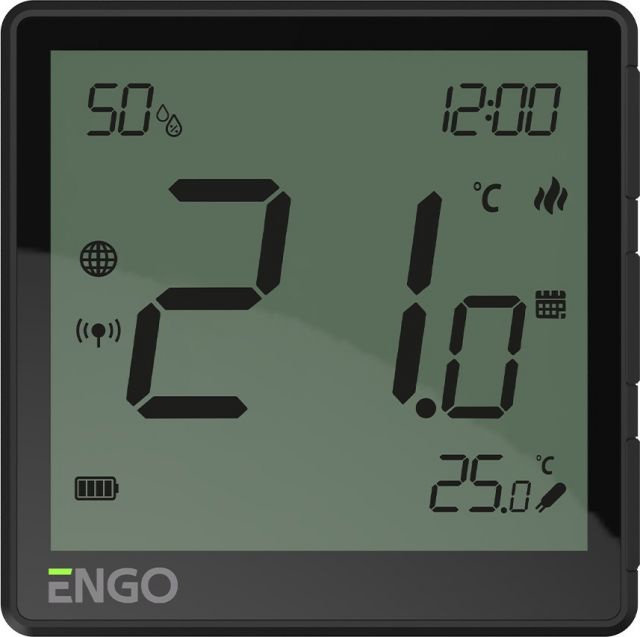 ENGO telpas termostats EOne, ZigBee, Melns, Li-ion akum, 1980032 cover photo