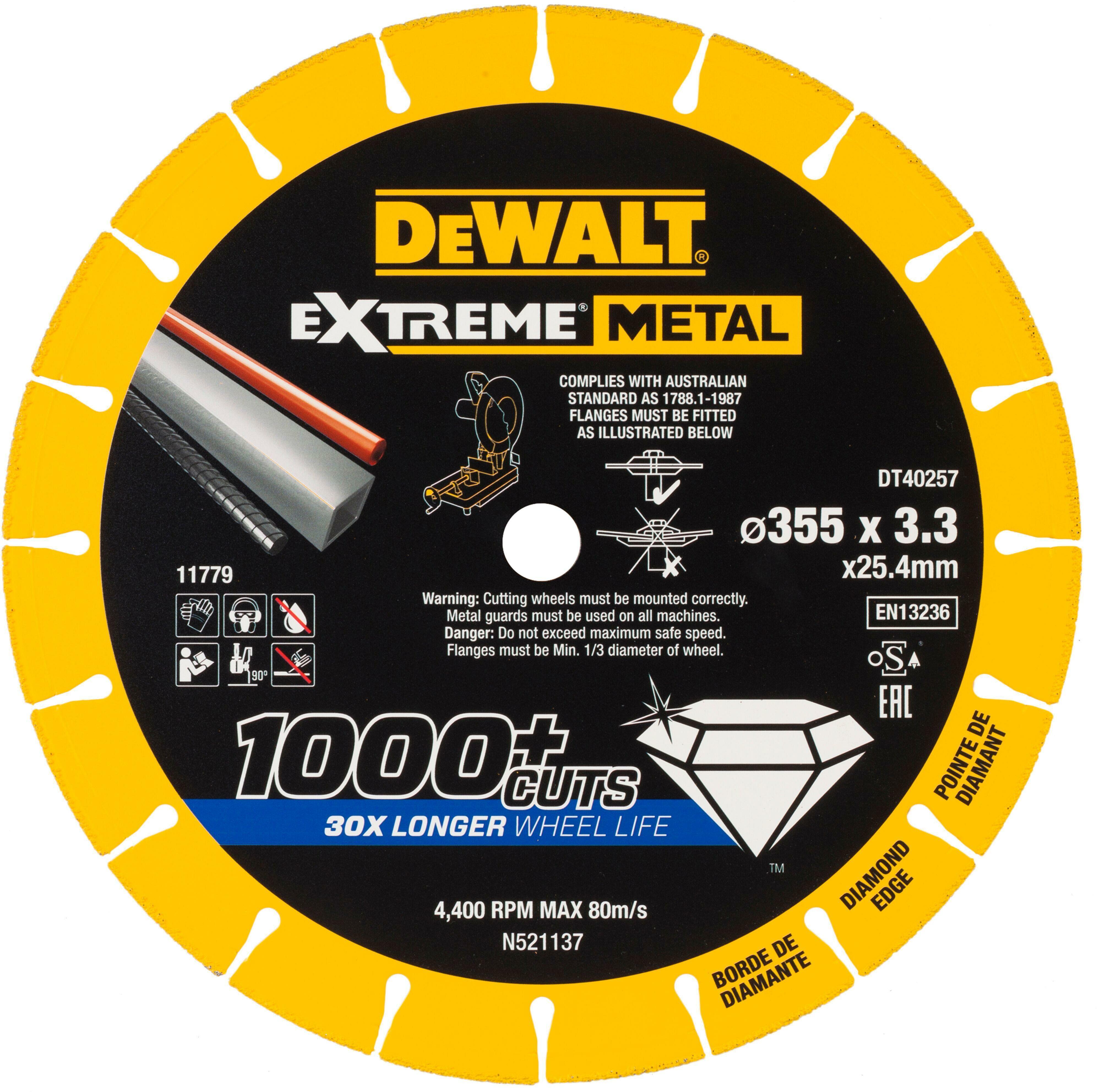 DeWALT metāla griezējdisks 355x25.4x3.3mm, DT40257-QZ cover photo