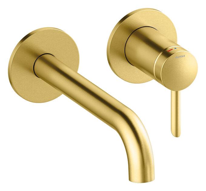 Damixa IRIS izlietnes maisītāja dekoratīvā daļa, 180mm snīpis, BRUSHED BRASS (PVD), 916267925 cover photo