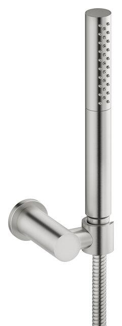 Damixa IRIS rokas dušas komplekts, 3 režīmi,1250mm metāla šļauka, regulējams turētājs, STEEL (PVD), 913804600 cover photo