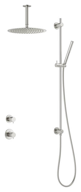 Damixa IRIS DR2 maisītaja dekoratīvā daļa termostats & divu ceļu pārslēdzējs, STEEL (PVD), 570 724 600 cover photo