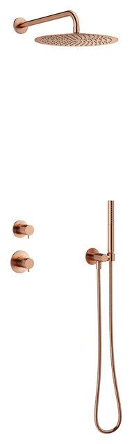 Damixa IRIS DS1 maisītaja dekoratīvā daļa termostats & divu ceļu pārslēdzējs, BRUSHED COPPER (PVD), 570 698 700 cover photo