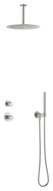 Damixa IRIS DS2 maisītaja dekoratīvā daļa termostats & divu ceļu pārslēdzējs, STEEL (PVD), 570 684 600 cover photo