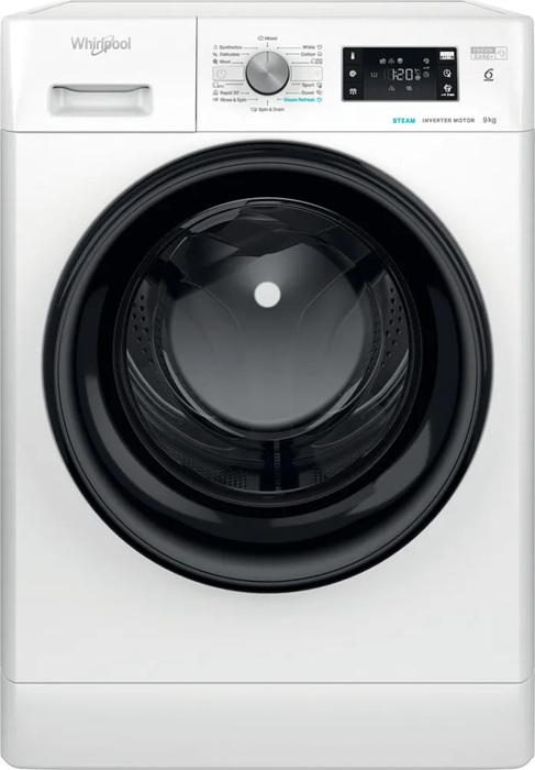 Whirlpool veļas mazgājamā mašīna, 9kg, 1400rpm, 6th Sense, FFB9479BVEE cover photo