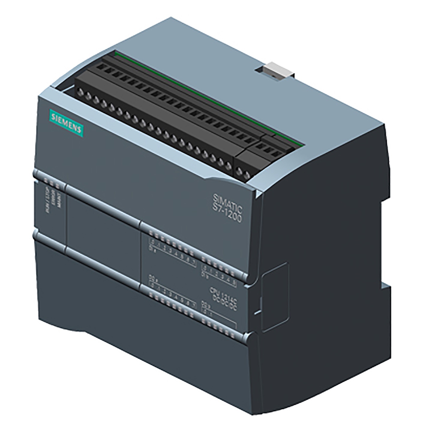 Siemens kontrolieris CPU 1214C, 14DI/10DO/2AI, 24VDC, Simatic S7-1200, 6ES7214-1AG40-0XB0 cover photo