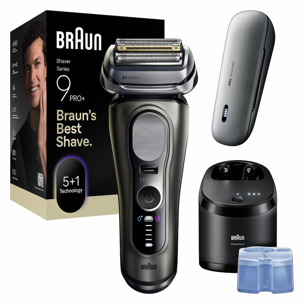 Braun bārdas skuveklis 9 Pro+, pelēks, 9675CC cover photo