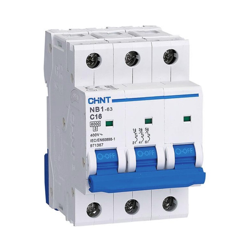 Chint automātiskais slēdzis 3P B2A 6kA NB1633NB2A, NB1633NB2A cover photo