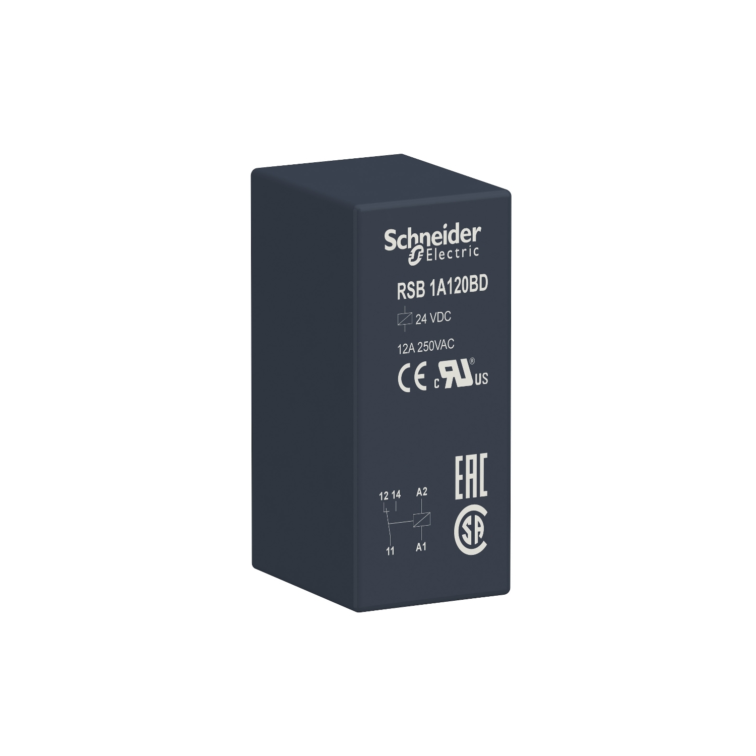 Schneider Electric relejs 1 C/O 12 A 24 VDC, RSB1A120BD cover photo