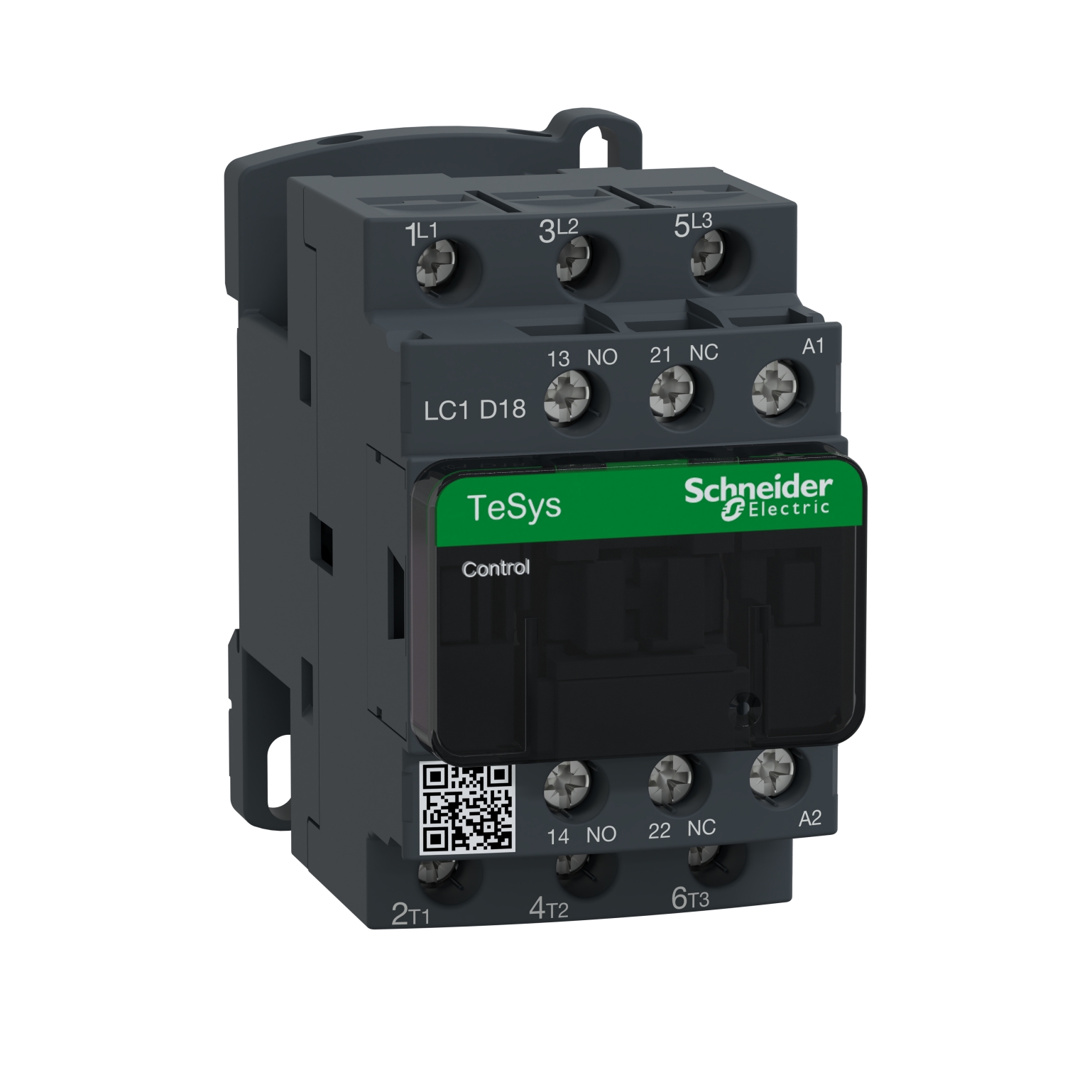 Schneider Electric magnētiskais kontaktors 7.5kW 18A 24VAC 3NO+1NO/1NC TeSys D, LC1D18B7 cover photo