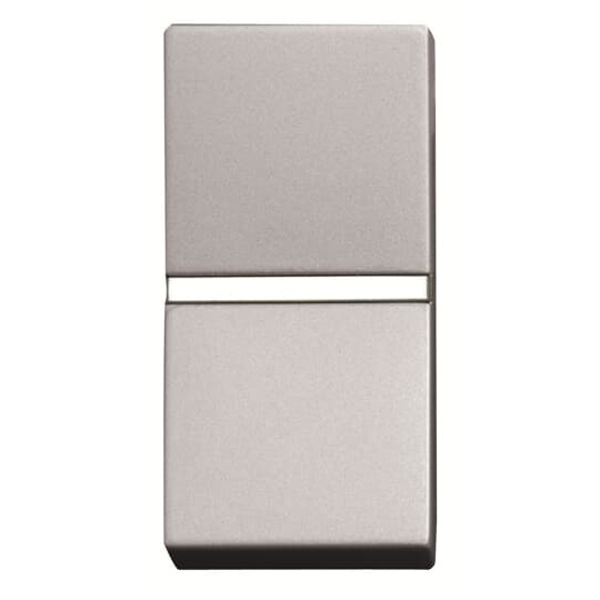 ABB Niessen flush-mounted two-way switch Zenit N2102PL 1mod, silver, 2CLA210200N1301 cover photo