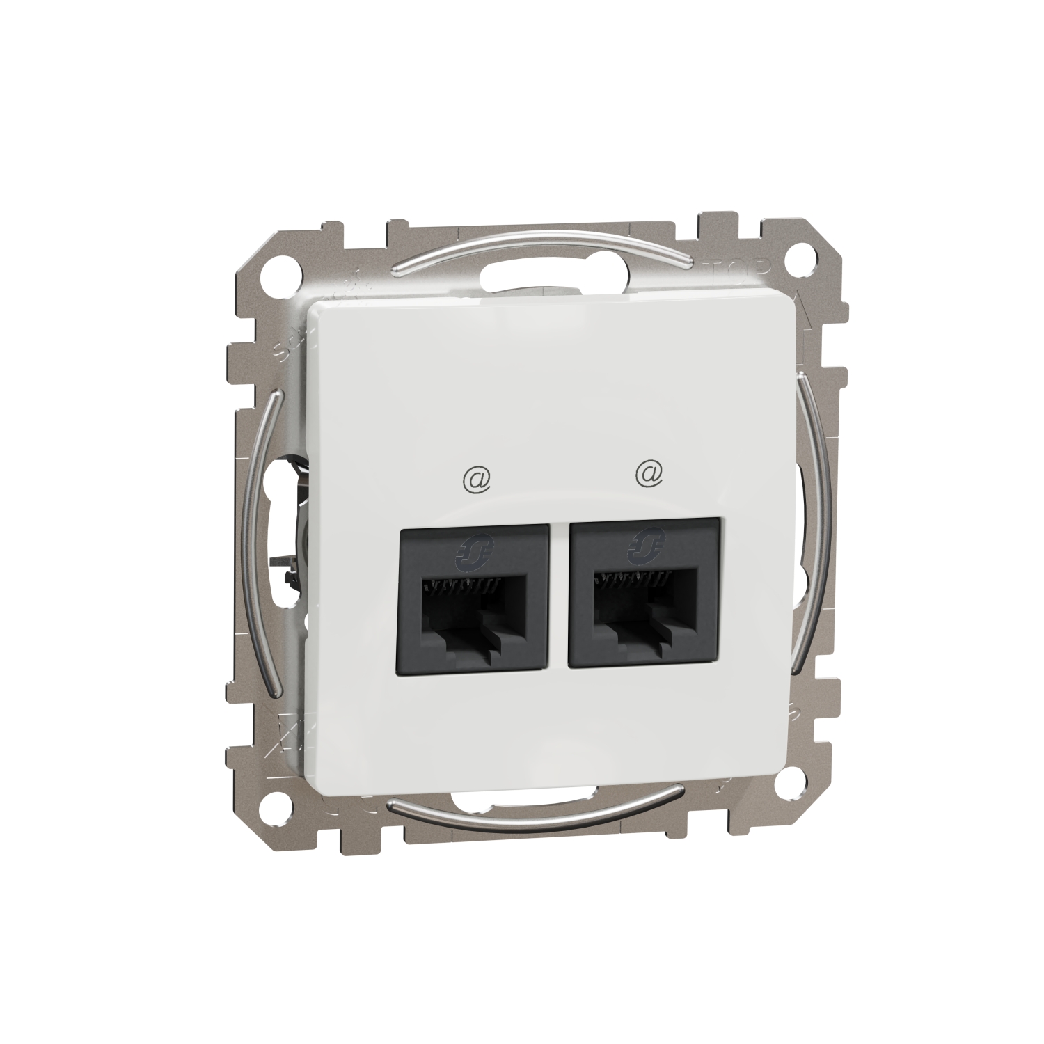 Schneider Electric datu ligzda 2xRJ45 z/a (meh.) CAT6A UTP balta SEDNA Design, SDD111467 cover photo