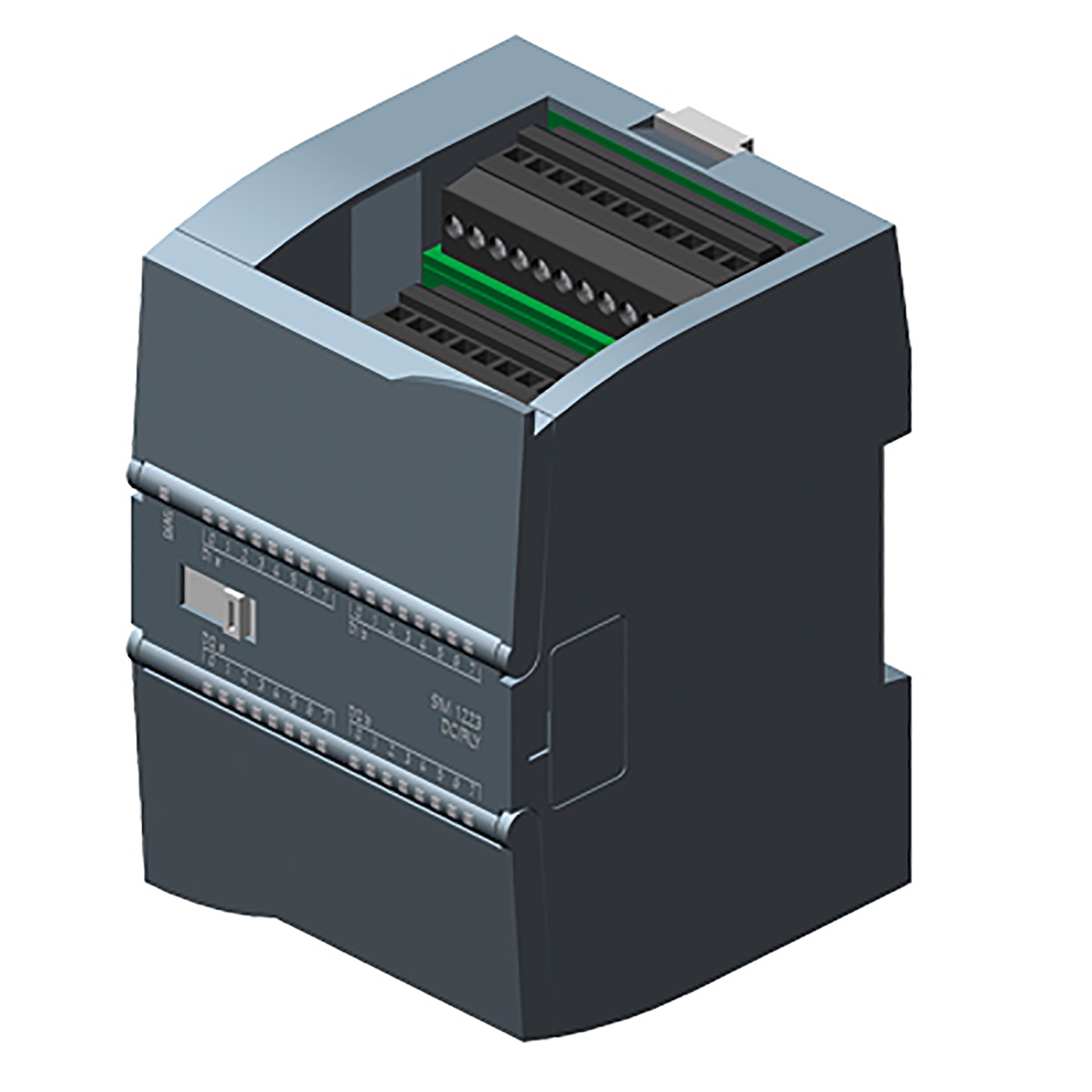 Siemens digitālās ieeju/izeju modulis 16DI/16DO releju iz 2A, SM1223 Simatic S7-1200, 6ES7223-1PL32-0XB0 cover photo