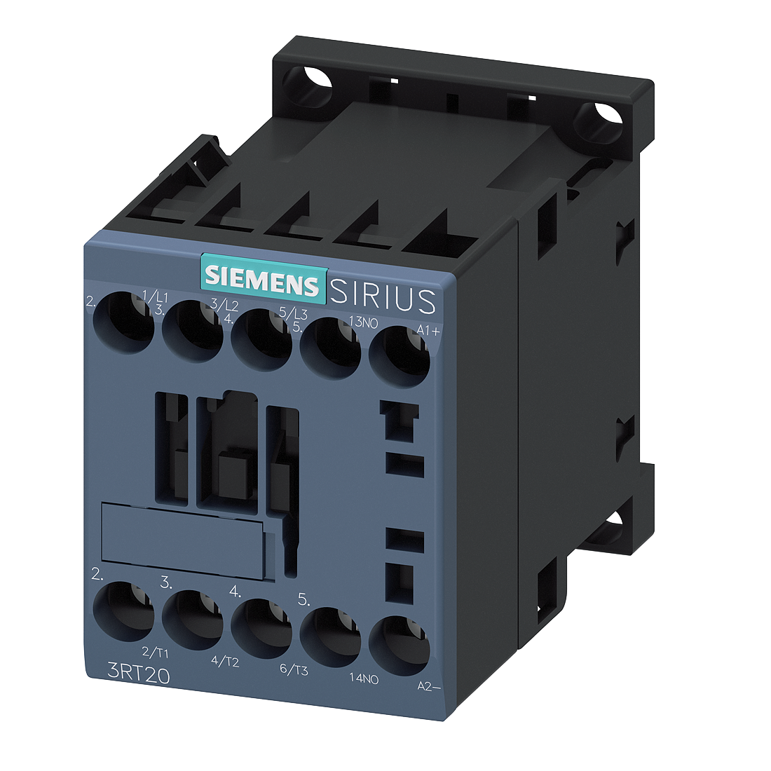 Siemens magnētiskais kontakors 9A, 4kW, 3P+1NO, 24V DC, S00, 3RT2016-1BB41 cover photo
