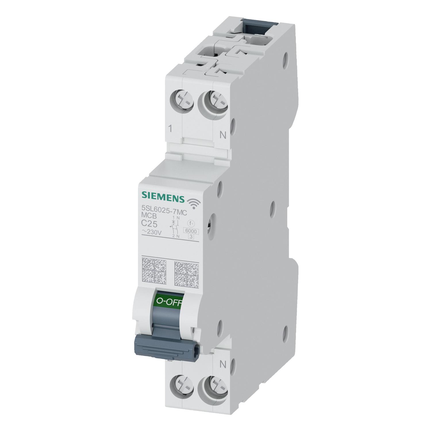 Siemens monitorējams automātslēdzis 1P+N B32A 6kA, 5SL6032-6MC cover photo