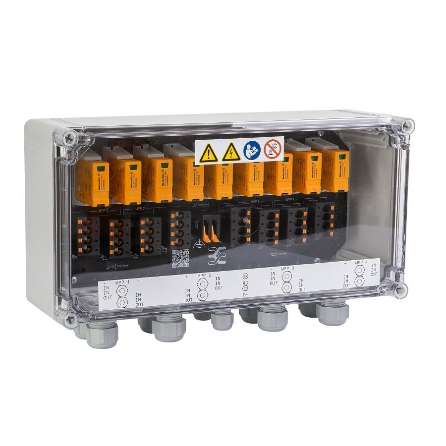 Weidmuller pārsprieguma novadītājs I+II 1000VDC 4MPPT, PVN1M4I4SXFXV1O0TXPX10, 2737610000 cover photo