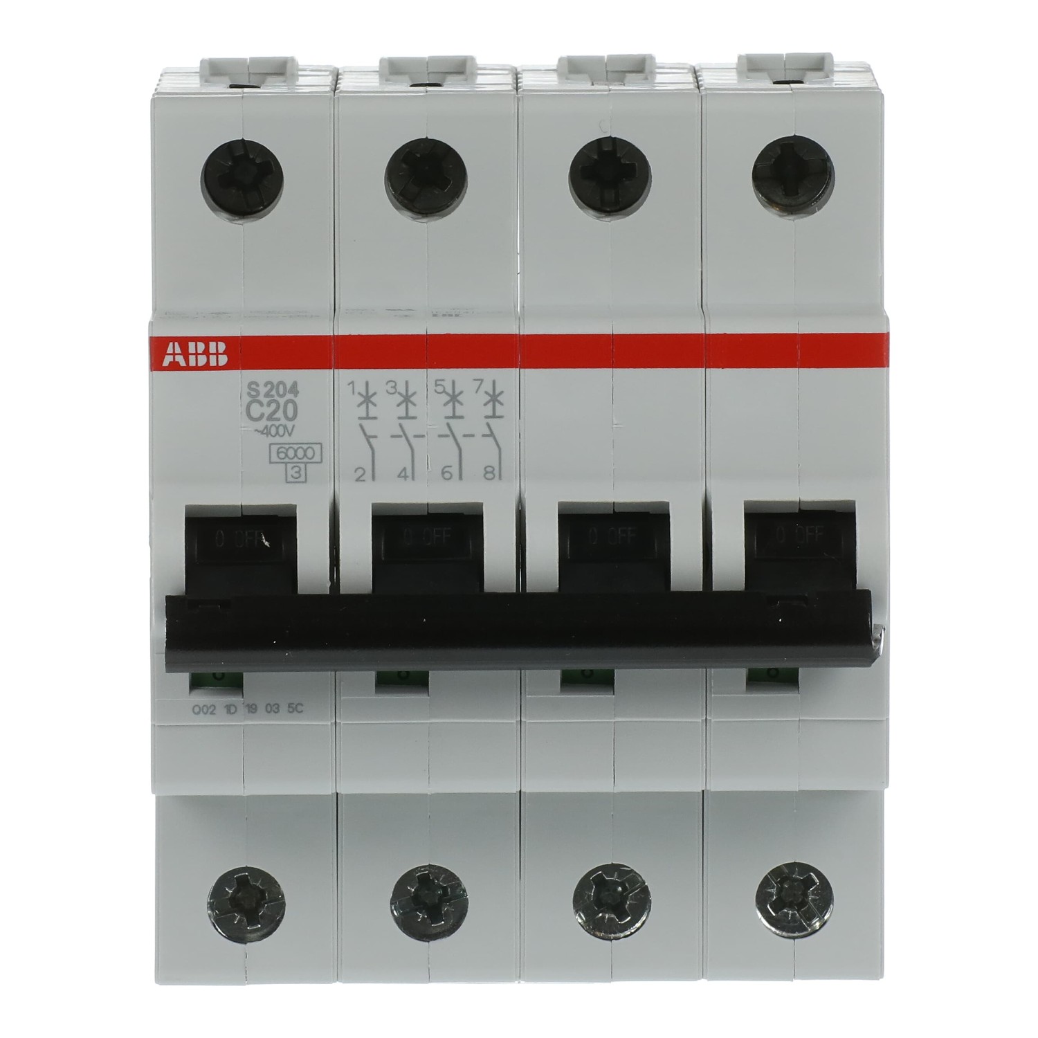 ABB automātslēdzis S204-C20, 2CDS254001R0204 cover photo