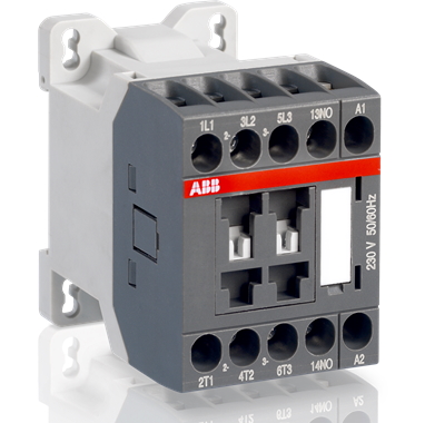 ABB magnētiskais kontaktors 4kW 9A 24VAC/DC 3NO+1NC AS09, 1SBL101001R2001 cover photo