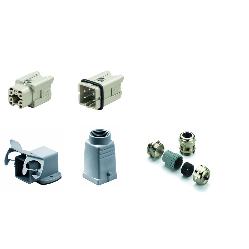 Weidmuller industriālā savienojuma komplekts 4P 16A IP65 1-izm., HDC KIT HA 04.402 M, 1802700000 cover photo