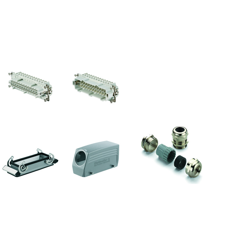 Weidmuller industriālā savienojuma komplekts 24P 16A IP65 8-izm., HDC-KIT-HE 24.130, 1712530000 cover photo