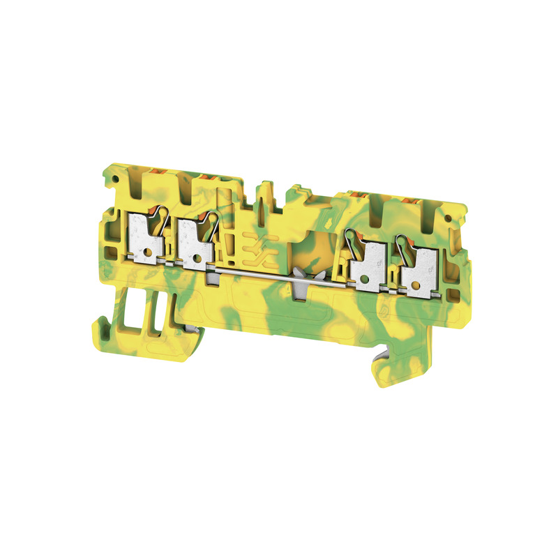 Weidmuller zemējuma spaile 1Px4 kont. 1.5mm2 3.5mm A4C 1.5 PE Push-in, 1552660000 cover photo