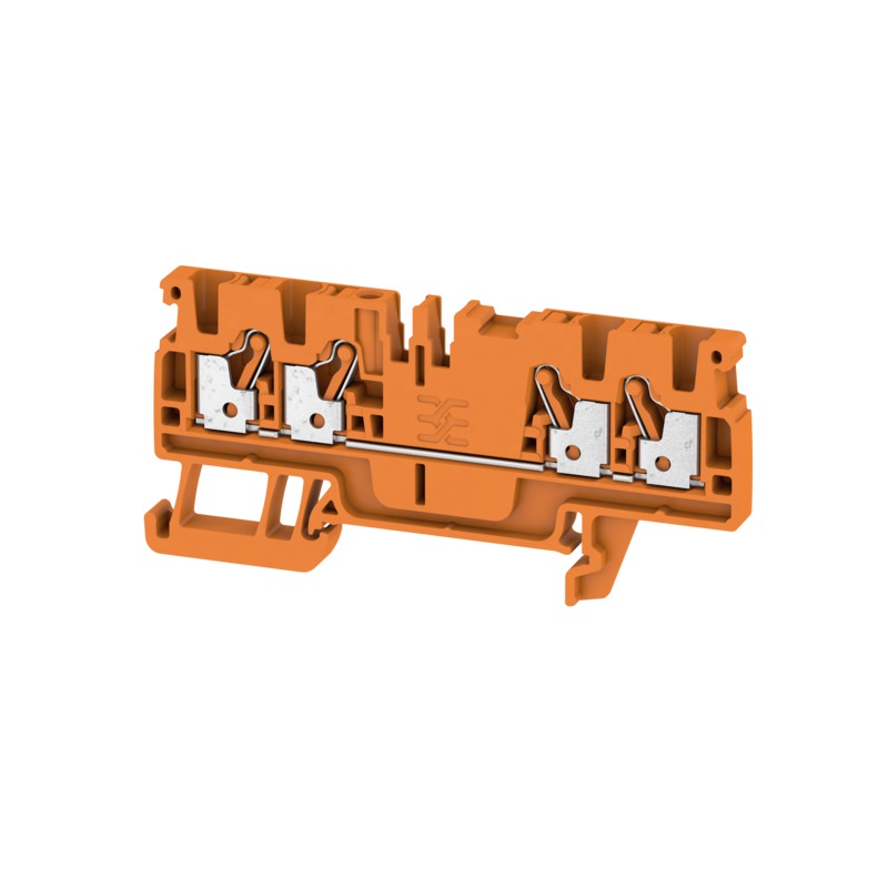 Weidmuller savienojuma spaile 1Px4 kont. 2.5mm2 24A 5.1mm oranža A4C 2.5 OR Push-in, 1521720000 cover photo