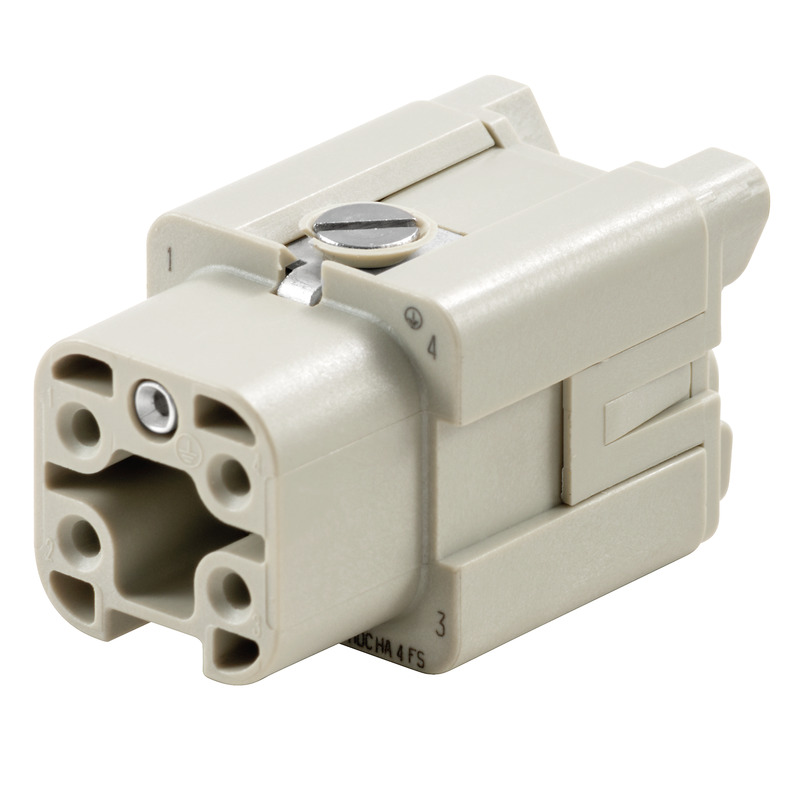 Weidmuller industriālā savienojuma kontakti 4P 16A 1-izm. HDC HA 4 FS, 1498400000 cover photo